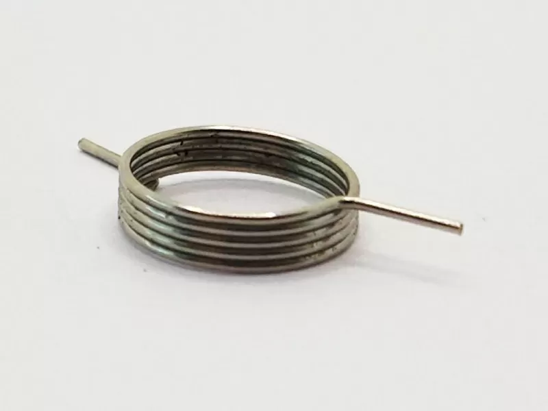 Precision Metal Coil Spring and Rod-End Ring Component